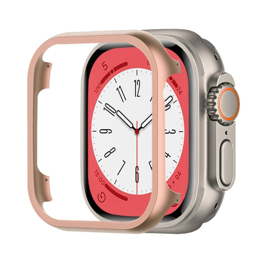 For Apple Watch Ultra 3 / 2 / 1 49mm Aluminum Alloy Frame Protective Case(Rose Gold) by buy2fix