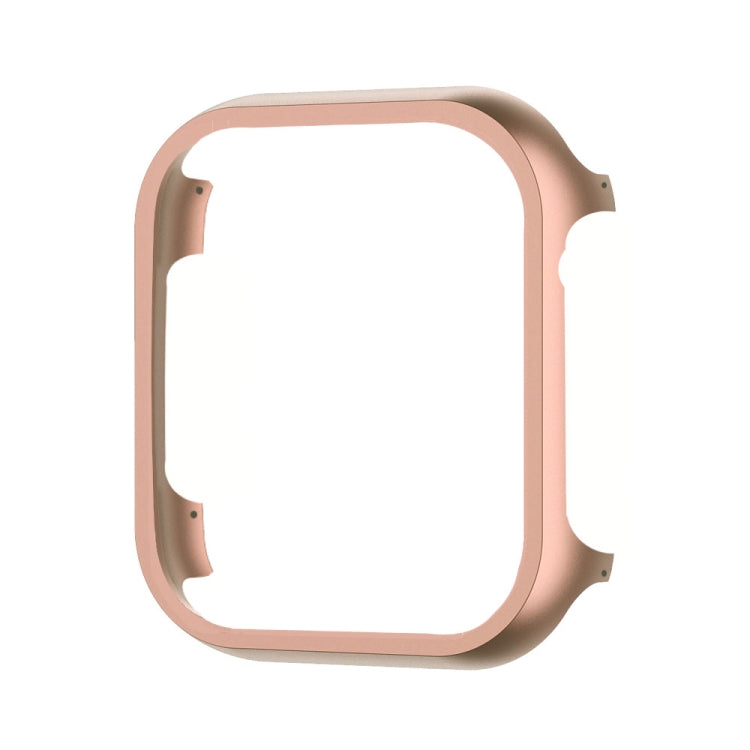 For Apple Watch Ultra 3 / 2 / 1 49mm Aluminum Alloy Frame Protective Case(Rose Gold) by buy2fix