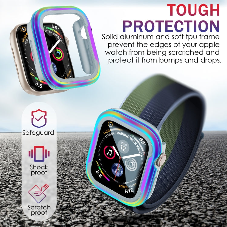 For Apple Watch Ultra 3 / 2 / 1 49mm Aluminum Alloy + TPU 2 in 1 Protective Case(Black+Grey) by buy2fix