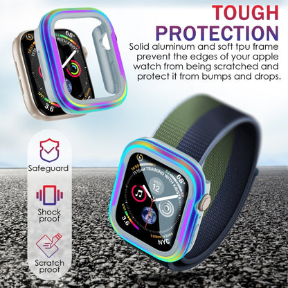 For Apple Watch Ultra 3 / 2 / 1 49mm Aluminum Alloy + TPU 2 in 1 Protective Case(Black+Grey) by buy2fix