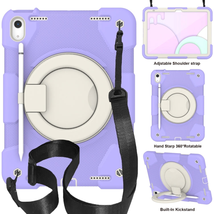 For iPad 2025 / 2022 360 Rotation PC+Silicone Tablet Case(Taro Purple) - iPad 2025 / 2022 Cases by buy2fix | Online Shopping UK | buy2fix