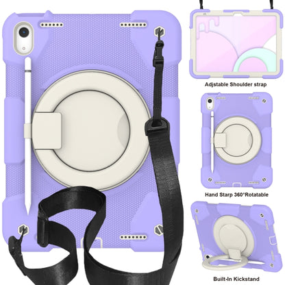 For iPad 2025 / 2022 360 Rotation PC+Silicone Tablet Case(Taro Purple) - iPad 2025 / 2022 Cases by buy2fix | Online Shopping UK | buy2fix