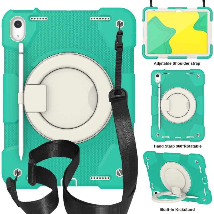 For iPad 2025 / 2022 360 Rotation PC+Silicone Tablet Case(Mint Green) - iPad 2025 / 2022 Cases by buy2fix | Online Shopping UK | buy2fix