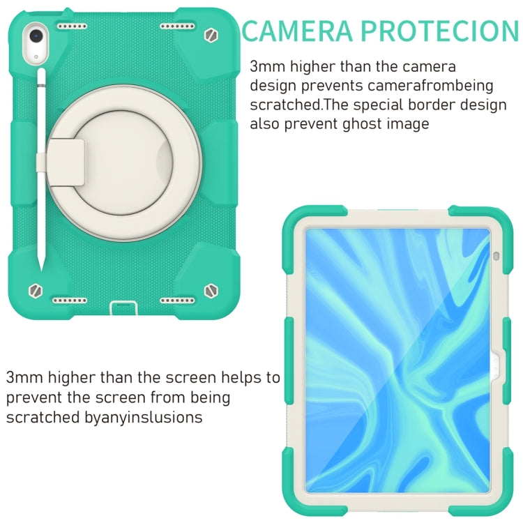 For iPad 2025 / 2022 360 Rotation PC+Silicone Tablet Case(Mint Green) - iPad 2025 / 2022 Cases by buy2fix | Online Shopping UK | buy2fix