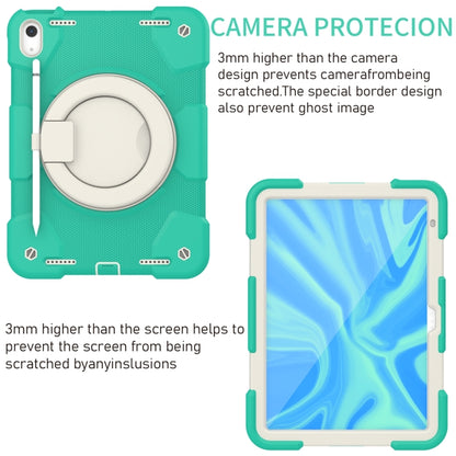 For iPad 2025 / 2022 360 Rotation PC+Silicone Tablet Case(Mint Green) - iPad 2025 / 2022 Cases by buy2fix | Online Shopping UK | buy2fix