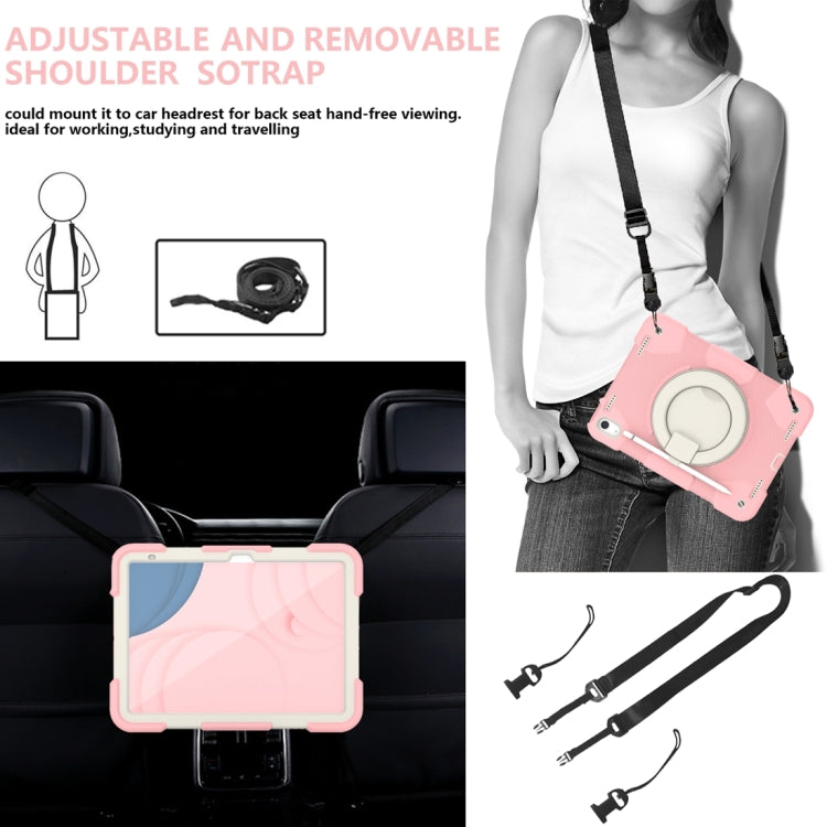 For iPad 2025 / 2022 360 Rotation PC+Silicone Tablet Case(Cherry Blossom Powder) - iPad 2025 / 2022 Cases by buy2fix | Online Shopping UK | buy2fix