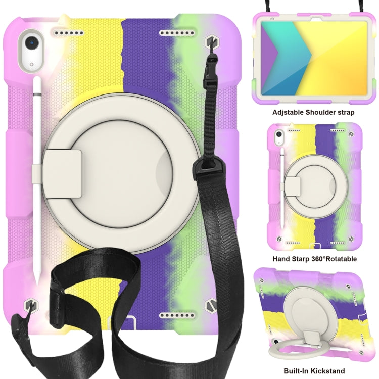 For iPad 2025 / 2022 360 Rotation PC+Silicone Tablet Case(Colorful Purple) - iPad 2025 / 2022 Cases by buy2fix | Online Shopping UK | buy2fix