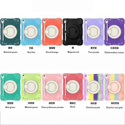 For iPad 2025 / 2022 360 Rotation PC+Silicone Tablet Case(Colorful Rose Gold) - iPad 2025 / 2022 Cases by buy2fix | Online Shopping UK | buy2fix
