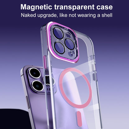 For iPhone 14 Lens Protector MagSafe Phone Case(Dark Green) by buy2fix