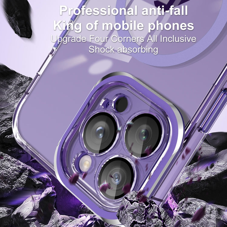 For iPhone 12 Pro Max Lens Protector MagSafe Phone Case(Dark Green) by buy2fix