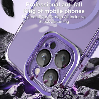 For iPhone 12 Pro Max Lens Protector MagSafe Phone Case(Dark Green) by buy2fix