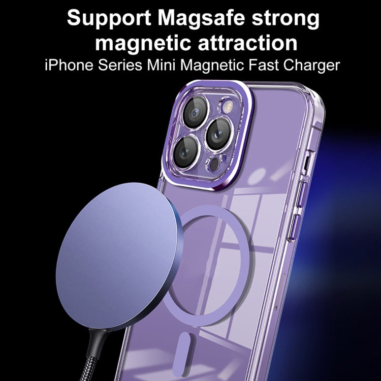 For iPhone 12 Pro Max Lens Protector MagSafe Phone Case(Dark Green) by buy2fix