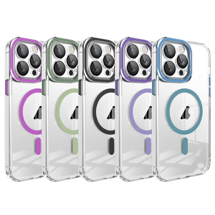 For iPhone 12 Pro Lens Protector MagSafe Phone Case(Dark Green) by buy2fix