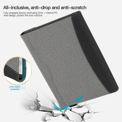 For Microsoft Surface Go 3 / 2 / 1 Cloth Texture Stitching Leather Tablet Case(Grey Blue) - Others by buy2fix | Online Shopping UK | buy2fix