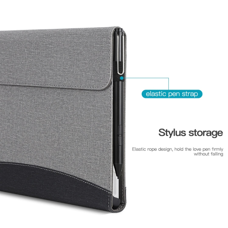 For Microsoft Surface Go 3 / 2 / 1 Cloth Texture Stitching Leather Tablet Case(Black) - Others by buy2fix | Online Shopping UK | buy2fix
