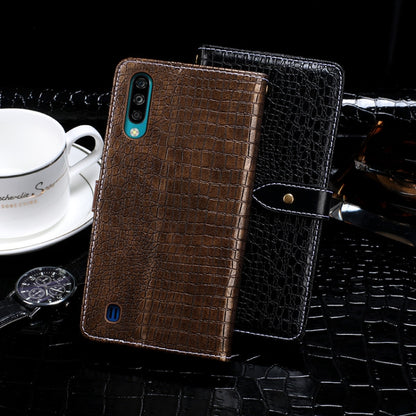 For ZTE Blade A7 2020 idewei Crocodile Texture Horizontal Flip Leather Case with Holder & Card Slots & Wallet(Black) - ZTE Cases by idewei | Online Shopping UK | buy2fix