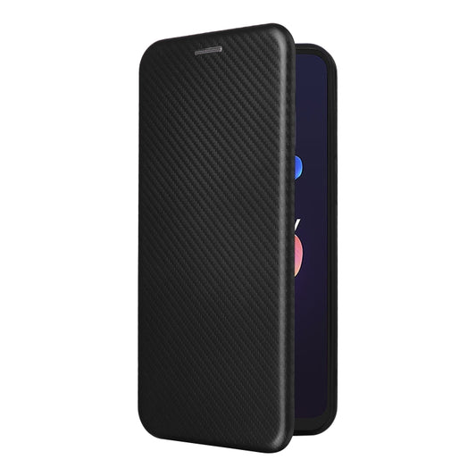 For Blackview A55 Pro Carbon Fiber Texture Horizontal Flip PU Phone Case(Black) - More Brand by buy2fix | Online Shopping UK | buy2fix