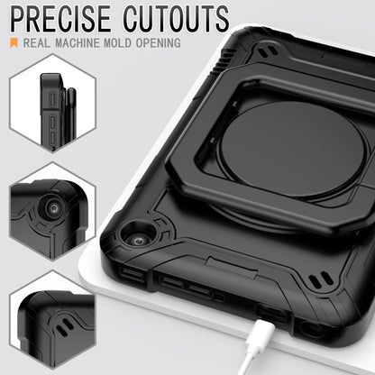 For Amazon Kindle Fire 7 2022 Silicone + PC Bracelet Holder Tablet Case(Black) - Amazon by buy2fix | Online Shopping UK | buy2fix