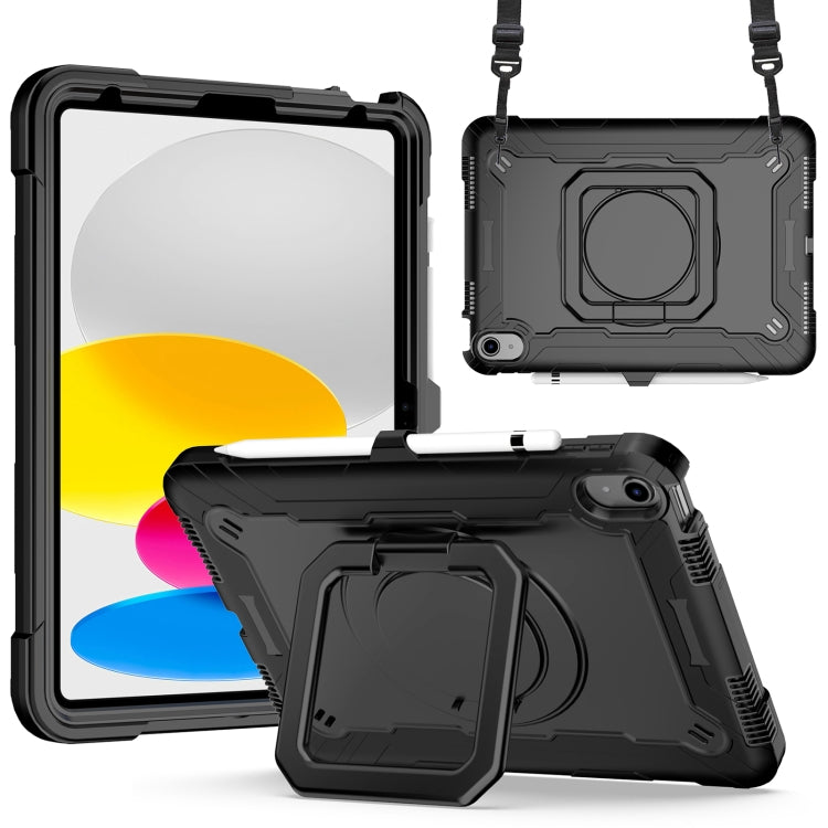 For iPad 2025 / 2022 Silicone + PC Bracelet Holder Tablet Case(Black) - iPad 2025 / 2022 Cases by buy2fix | Online Shopping UK | buy2fix