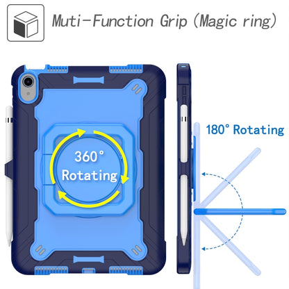 For iPad 2025 / 2022 Silicone + PC Bracelet Holder Tablet Case(Navy Blue + Blue) - iPad 2025 / 2022 Cases by buy2fix | Online Shopping UK | buy2fix