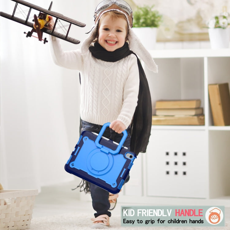 For iPad 2025 / 2022 Silicone + PC Bracelet Holder Tablet Case(Navy Blue + Blue) - iPad 2025 / 2022 Cases by buy2fix | Online Shopping UK | buy2fix