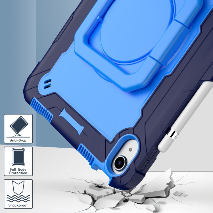 For iPad 2025 / 2022 Silicone + PC Bracelet Holder Tablet Case(Navy Blue + Blue) - iPad 2025 / 2022 Cases by buy2fix | Online Shopping UK | buy2fix