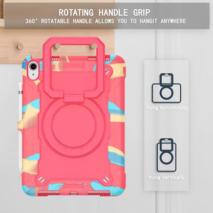 For iPad 2025 / 2022 Silicone + PC Bracelet Holder Tablet Case(Camouflage + Rose Red) - iPad 2025 / 2022 Cases by buy2fix | Online Shopping UK | buy2fix