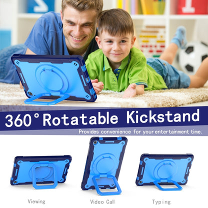 For Lenovo Tab M10 Plus 10.6 3rd Gen 2022 Silicone + PC Bracelet Holder Tablet Case(Navy Blue + Blue) - Lenovo by buy2fix | Online Shopping UK | buy2fix