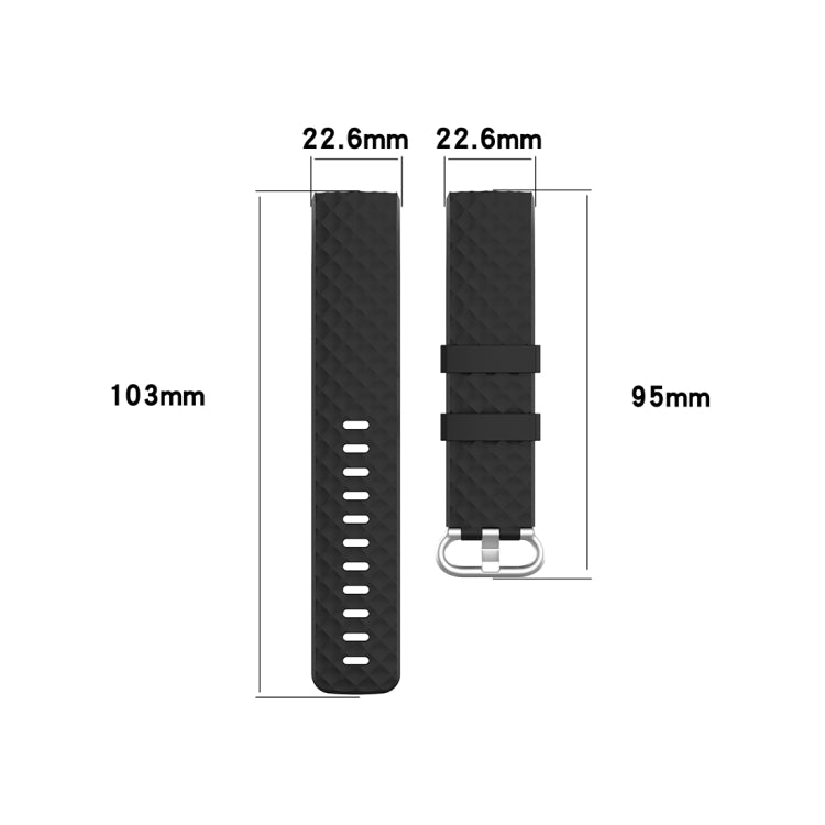 xDfind 18mm Silver Color Buckle TPU Wrist Strap Watch Band for Fitbit Charge 4 / Charge 4 SE / Charge 3 / Charge 3 SE, Size: S(Light Purple) - Watch Bands by xDfind | Online Shopping UK | buy2fix