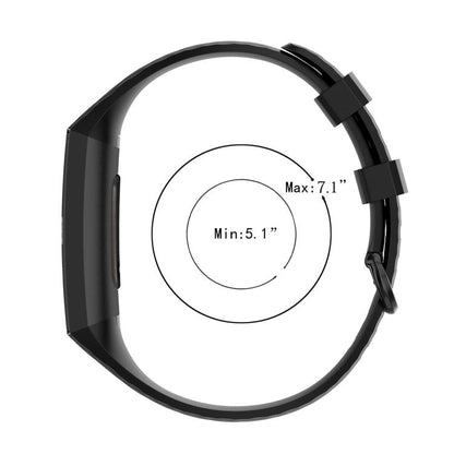 xDfind 18mm Silver Color Buckle TPU Wrist Strap Watch Band for Fitbit Charge 4 / Charge 4 SE / Charge 3 / Charge 3 SE, Size: S(White) by xDfind