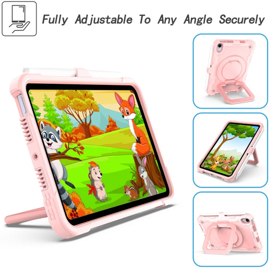 For iPad mini 2024 / mini 6 Silicone + PC Bracelet Holder Tablet Case(Rose Gold) - iPad mini 6 Cases by buy2fix | Online Shopping UK | buy2fix