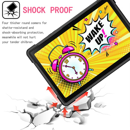 For Samsung Galaxy Tab A8 10.5 2021 Silicone + PC Bracelet Holder Tablet Case(Black) - Other Galaxy Tab PC by buy2fix | Online Shopping UK | buy2fix