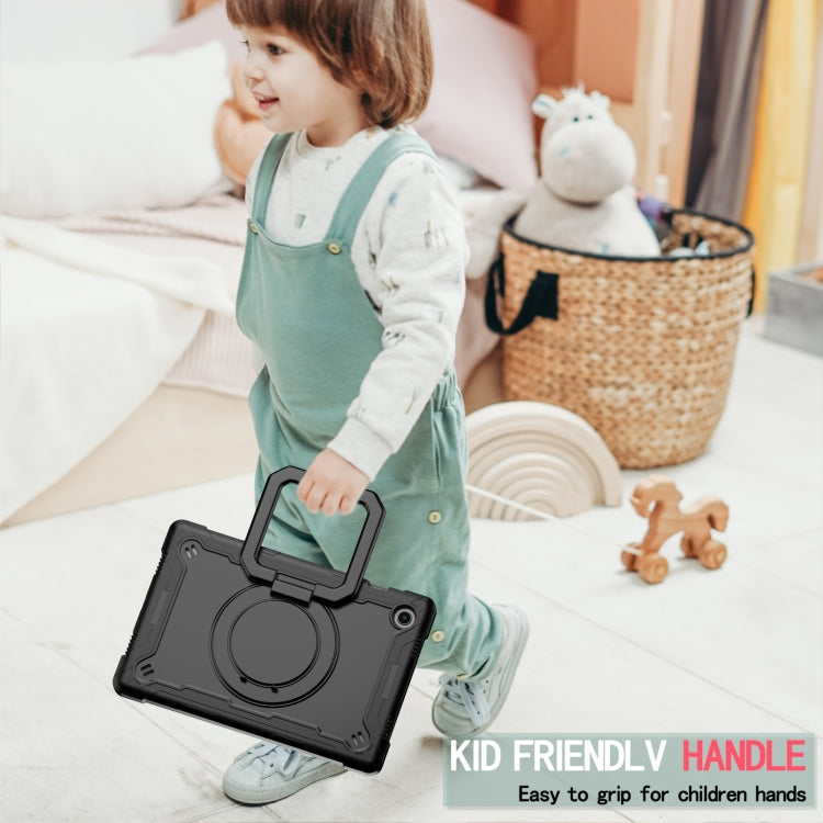 For Samsung Galaxy Tab A8 10.5 2021 Silicone + PC Bracelet Holder Tablet Case(Black) - Other Galaxy Tab PC by buy2fix | Online Shopping UK | buy2fix