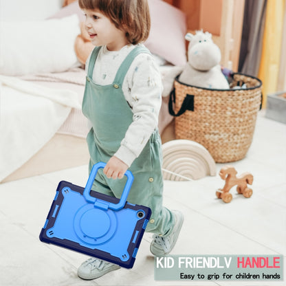 For Samsung Galaxy Tab A8 10.5 2021 Silicone + PC Bracelet Holder Tablet Case(Navy Blue + Blue) - Other Galaxy Tab PC by buy2fix | Online Shopping UK | buy2fix