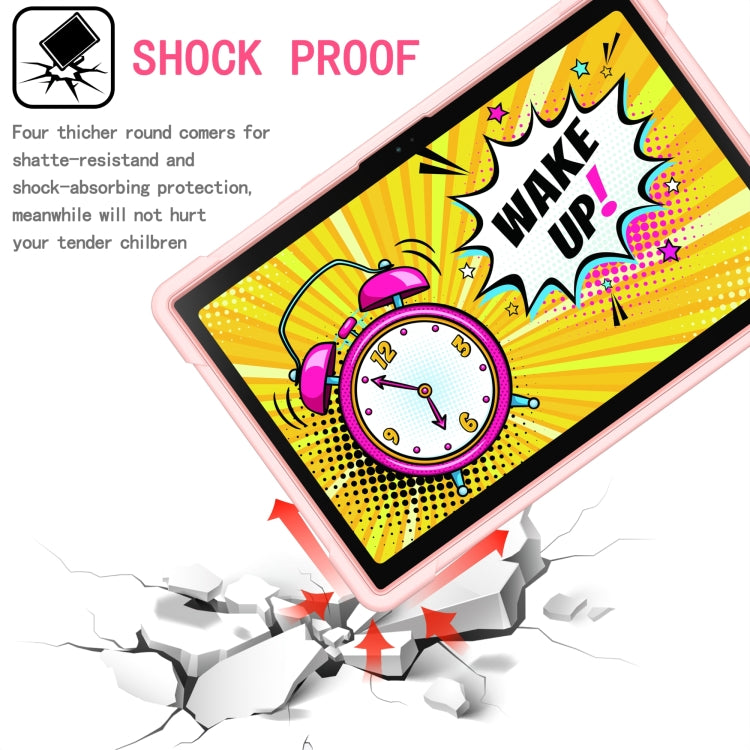 For Samsung Galaxy Tab A8 10.5 2021 Silicone + PC Bracelet Holder Tablet Case(Rose Gold) - Other Galaxy Tab PC by buy2fix | Online Shopping UK | buy2fix