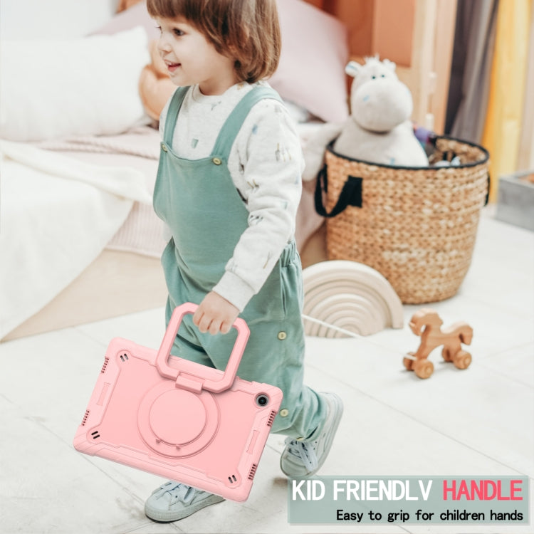 For Samsung Galaxy Tab A8 10.5 2021 Silicone + PC Bracelet Holder Tablet Case(Rose Gold) - Other Galaxy Tab PC by buy2fix | Online Shopping UK | buy2fix