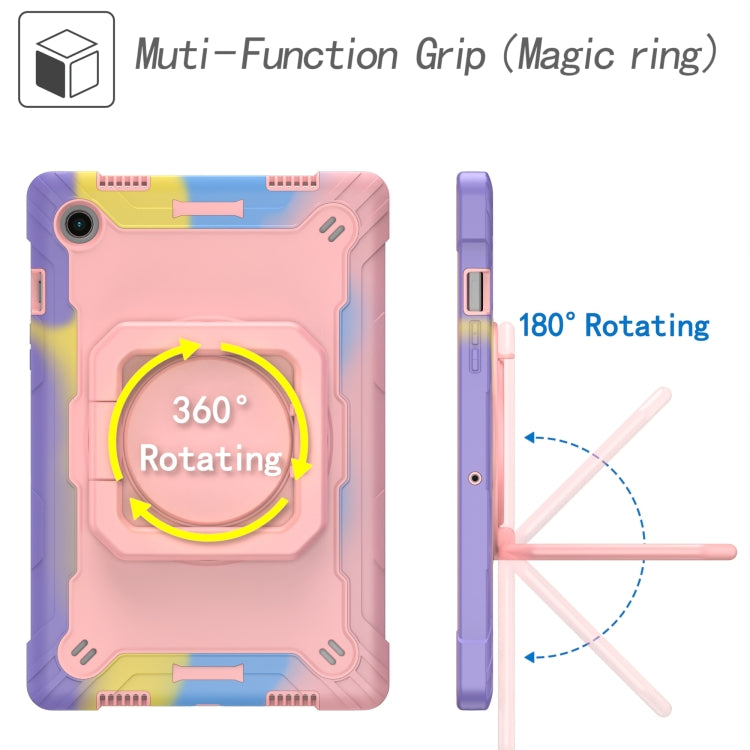 For Samsung Galaxy Tab A8 10.5 2021 Silicone + PC Bracelet Holder Tablet Case(Bright Rose Gold) - Other Galaxy Tab PC by buy2fix | Online Shopping UK | buy2fix