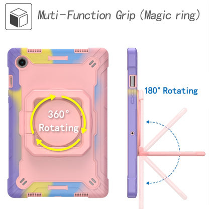 For Samsung Galaxy Tab A8 10.5 2021 Silicone + PC Bracelet Holder Tablet Case(Bright Rose Gold) - Other Galaxy Tab PC by buy2fix | Online Shopping UK | buy2fix