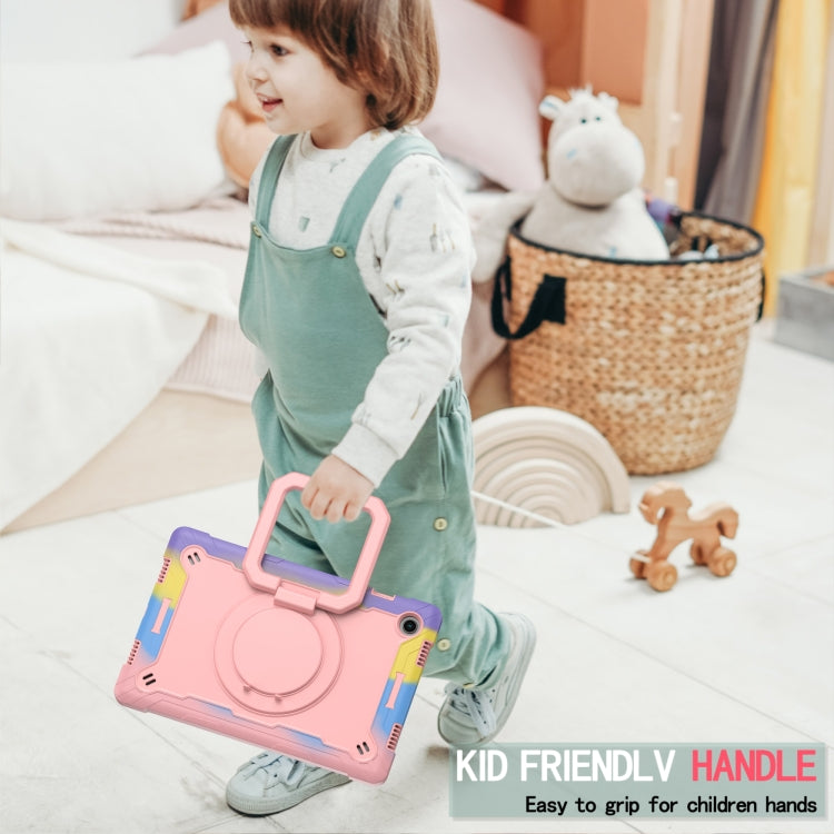 For Samsung Galaxy Tab A8 10.5 2021 Silicone + PC Bracelet Holder Tablet Case(Bright Rose Gold) - Other Galaxy Tab PC by buy2fix | Online Shopping UK | buy2fix