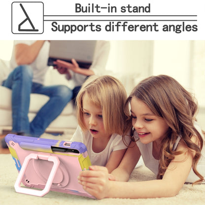 For Samsung Galaxy Tab S7 / S8 Silicone + PC Bracelet Holder Tablet Case(Bright Rose Gold) - Galaxy Tab S8 Cases by buy2fix | Online Shopping UK | buy2fix