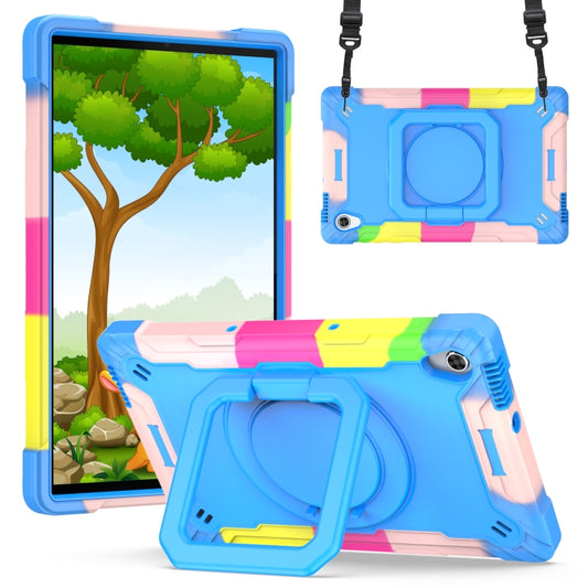For Lenovo Tab M10 HD 2nd Gen Silicone + PC Bracelet Holder Tablet Case(Camouflage + Blue) - Lenovo by buy2fix | Online Shopping UK | buy2fix