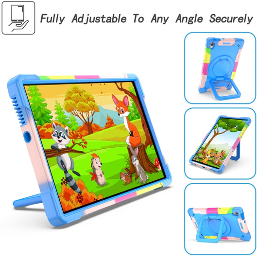 For Lenovo Tab M10 HD 2nd Gen Silicone + PC Bracelet Holder Tablet Case(Camouflage + Blue) - Lenovo by buy2fix | Online Shopping UK | buy2fix