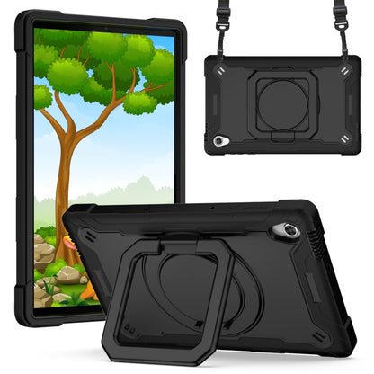 For Lenovo Tab M10 HD 2nd Gen Silicone + PC Bracelet Holder Tablet Case(Black) - Lenovo by buy2fix | Online Shopping UK | buy2fix
