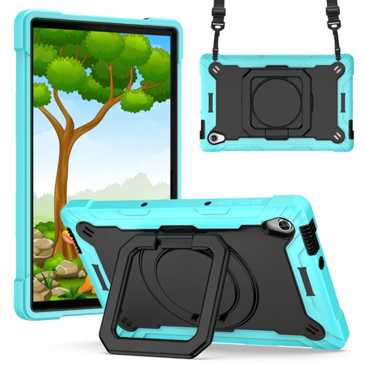 For Lenovo Tab M10 HD 2nd Gen Silicone + PC Bracelet Holder Tablet Case(Mint Green + Black) - Lenovo by buy2fix | Online Shopping UK | buy2fix