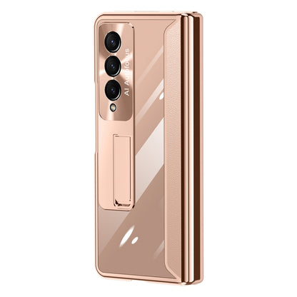 For Samsung Galaxy Z Fold4 Full Body Electroplating Hinge Phone Case(Gold) - Galaxy Z Fold4 5G Cases by buy2fix | Online Shopping UK | buy2fix