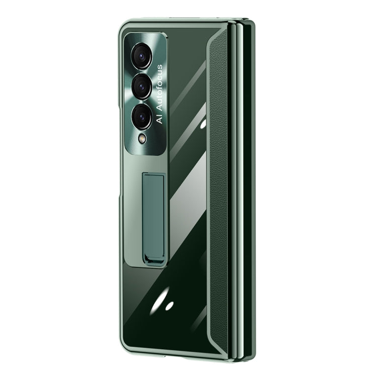 For Samsung Galaxy Z Fold4 Full Body Electroplating Hinge Phone Case(Green) - Galaxy Z Fold4 5G Cases by buy2fix | Online Shopping UK | buy2fix
