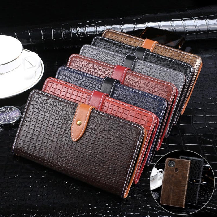 For ZTE Blade 20 Smart idewei Crocodile Texture Horizontal Flip Leather Case with Holder & Card Slots & Wallet(Black) - ZTE Cases by idewei | Online Shopping UK | buy2fix