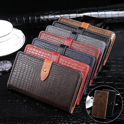 For ZTE Blade 20 Smart idewei Crocodile Texture Horizontal Flip Leather Case with Holder & Card Slots & Wallet(Black) - ZTE Cases by idewei | Online Shopping UK | buy2fix