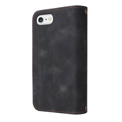 For iPhone 6s Plus / 6 Plus Multifunctional Card Slot Zipper Wallet Leather Phone Case(Black) - More iPhone Cases by buy2fix | Online Shopping UK | buy2fix