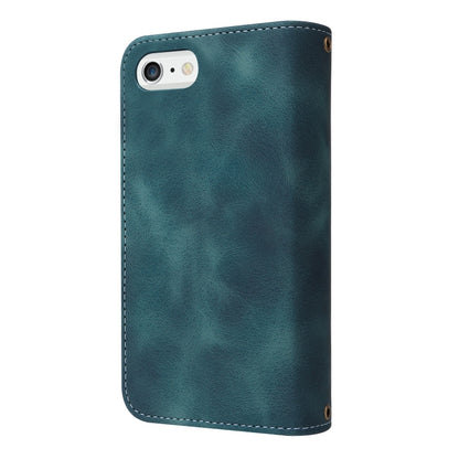 For iPhone 6s Plus / 6 Plus Multifunctional Card Slot Zipper Wallet Leather Phone Case(Blue) - More iPhone Cases by buy2fix | Online Shopping UK | buy2fix